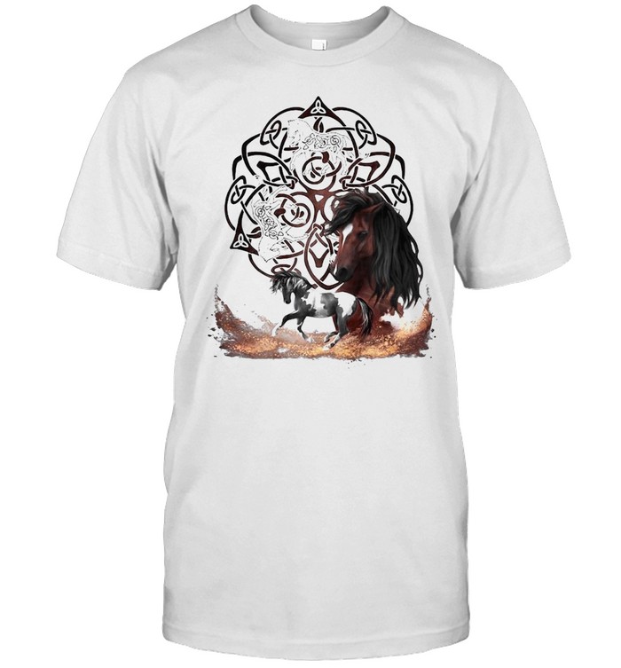 Celtic Knot Horse Men Women T-shirt Classic Men's T-shirt