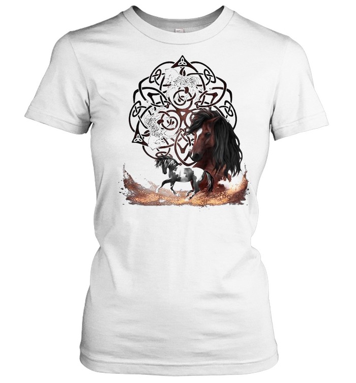 Celtic Knot Horse Men Women T-shirt Classic Women's T-shirt