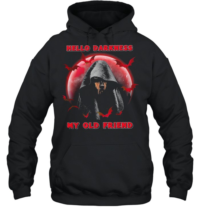 Dachshunds Hello Darkness my old friend Halloween shirt Unisex Hoodie