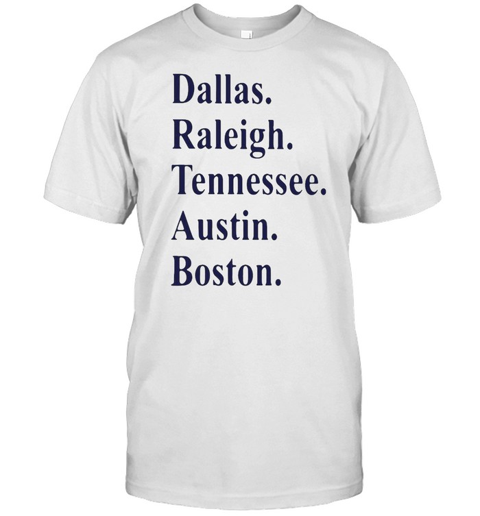 Dallas Raleigh Tennessee Austin Boston T-shirt Classic Men's T-shirt