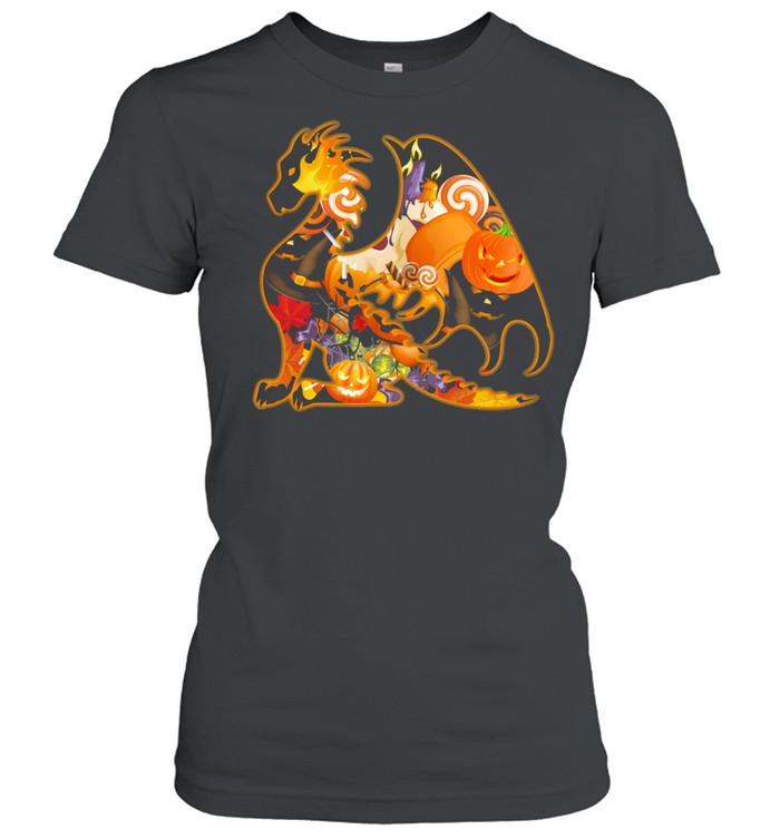 Dragon and Pumpkin Halloween 2021 shirt Classic Women's T-shirt