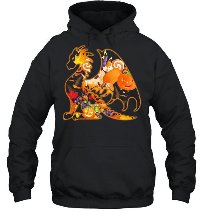 Dragon and Pumpkin Halloween 2021 shirt Unisex Hoodie