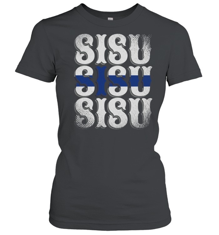 Finnish Flag Finland Pride Proud Finn Sisu Finland shirt Classic Women's T-shirt