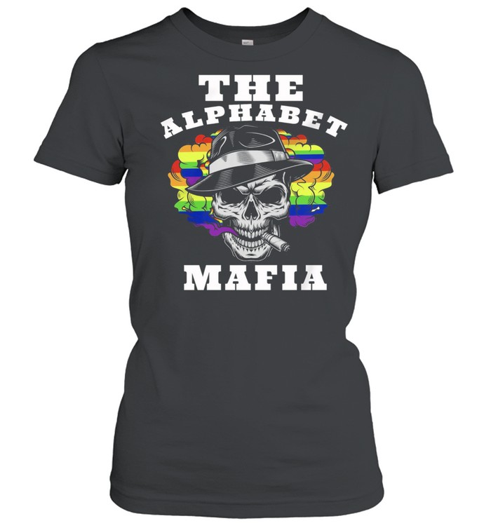 LGBT Skull smoking the alphabet mafia shirt Classic Women's T-shirt