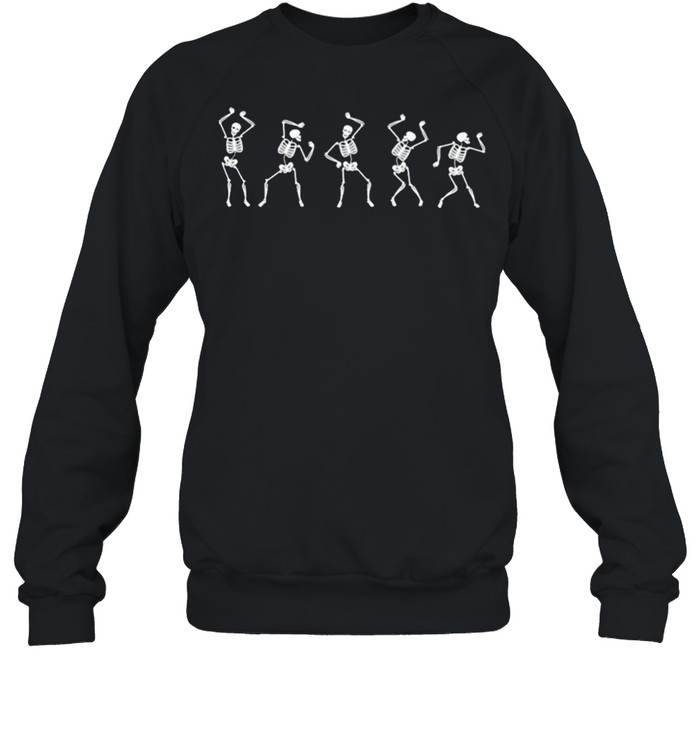 Skeletons Fall dancing skeleton shirt Unisex Sweatshirt