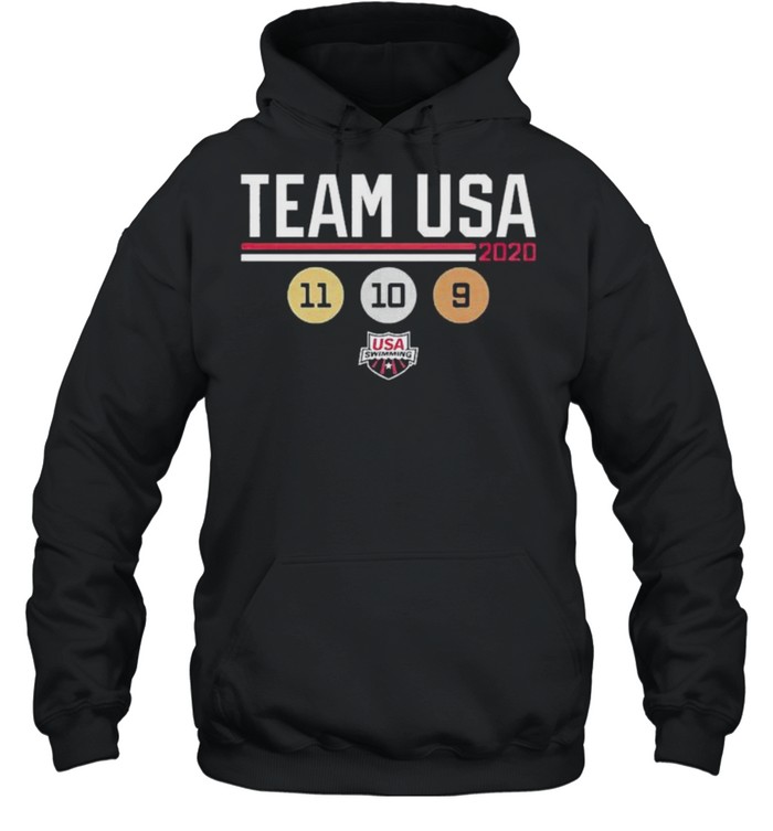 Team USA 2020 Swimming medal count shirt Unisex Hoodie