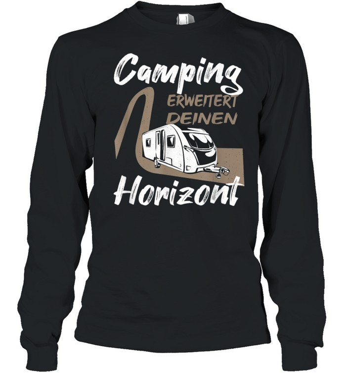 Caravan Travel Camping Horizon LongLasting Camper shirt Long Sleeved T-shirt