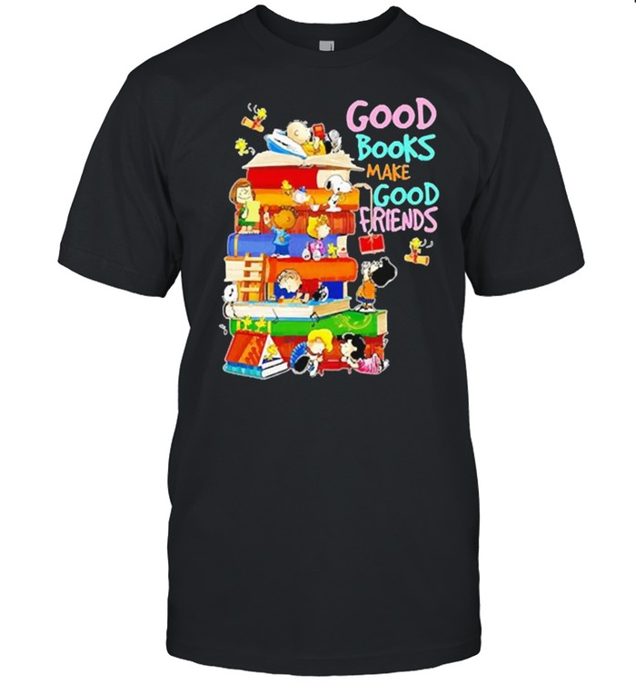 Good books make good friends peanuts shirt Classic Men's T-shirt