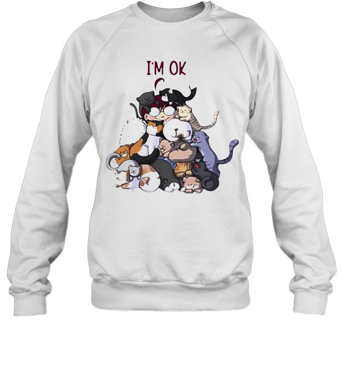 I’m Ok Redhead Cat T-shirt Unisex Sweatshirt