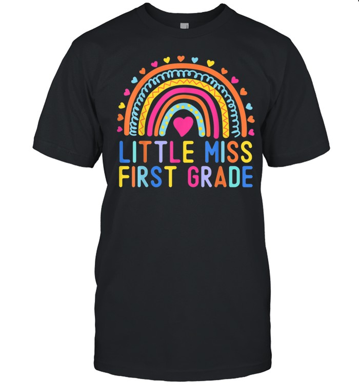 Kids Little Miss First Grade Girls Back To School 1st Grade shirt Classic Men's T-shirt