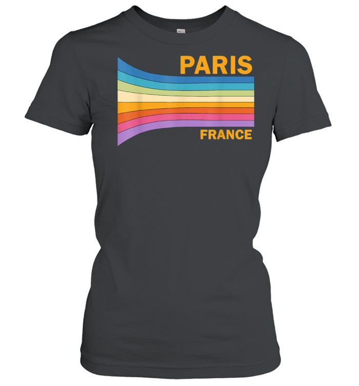 Retro Vintage 70s Paris France shirt Classic Women's T-shirt