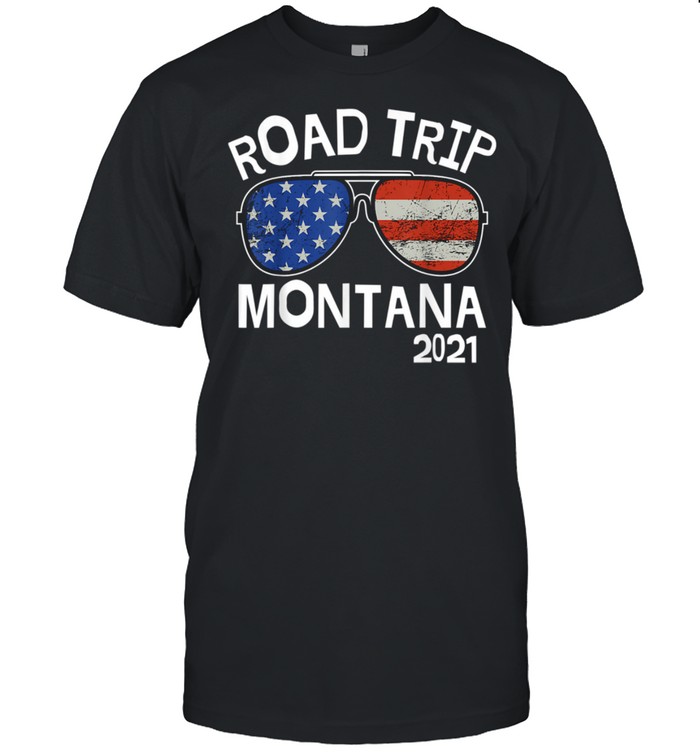 Road Trip Montana 2021 Vacation Family Friends Matching shirt Classic Men's T-shirt