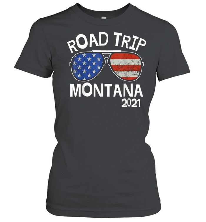 Road Trip Montana 2021 Vacation Family Friends Matching shirt Classic Women's T-shirt