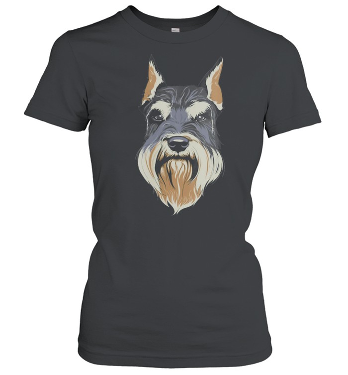 Schnauzer Head Animal Keeper Pet Owner Whisperer shirt Classic Women's T-shirt