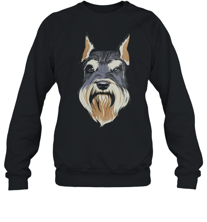 Schnauzer Head Animal Keeper Pet Owner Whisperer shirt Unisex Sweatshirt