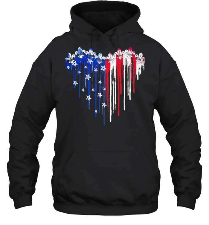 Scout love heart American flag shirt Unisex Hoodie