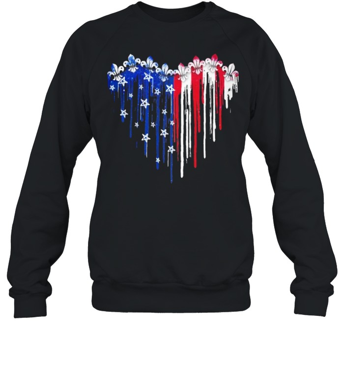 Scout love heart American flag shirt Unisex Sweatshirt