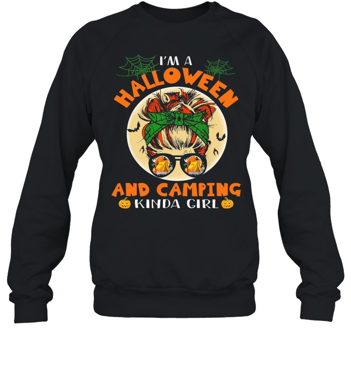 Skull Im a Halloween and Camping shirt Unisex Sweatshirt