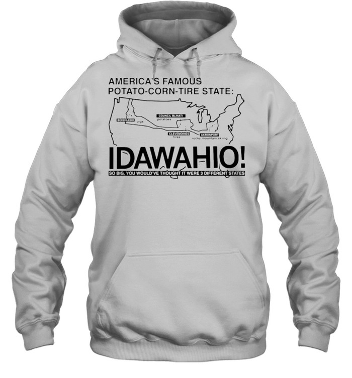 America’s famous potato corn tire state shirt Unisex Hoodie