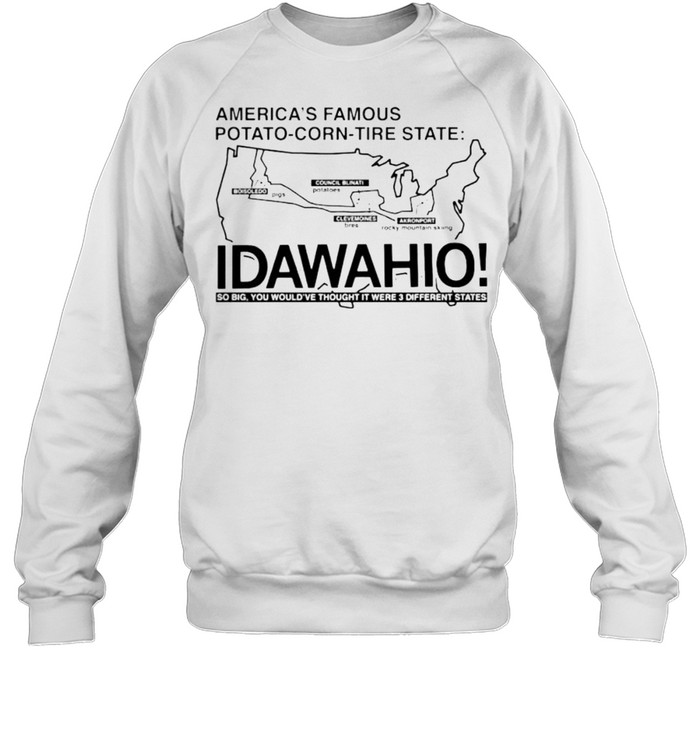 America’s famous potato corn tire state shirt Unisex Sweatshirt