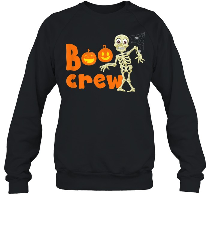 Boo Crew Skeleton and Pumpkins Halloween shirt Unisex Sweatshirt