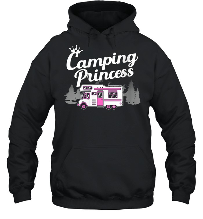 Camping Designs For Girls Camper Lady Hikers shirt Unisex Hoodie