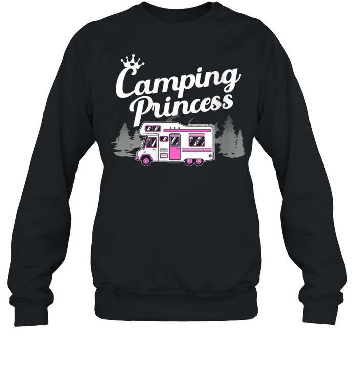 Camping Designs For Girls Camper Lady Hikers shirt Unisex Sweatshirt