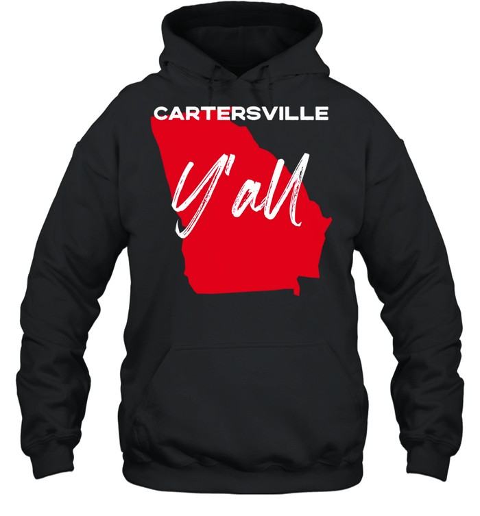 Cartersville Georgia Y'all GA Pride State Map Cute shirt Unisex Hoodie