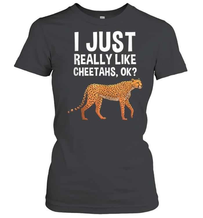 Cheetah Design Girls Leopard Wildlife Safari shirt Classic Women's T-shirt