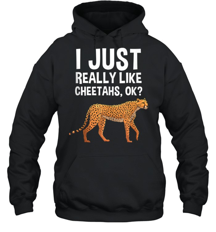 Cheetah Design Girls Leopard Wildlife Safari shirt Unisex Hoodie