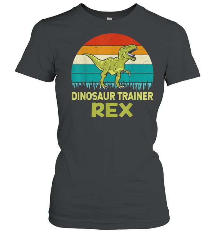 Dinosaur Trainer TRex Halloween Costume Retro Sunset shirt Classic Women's T-shirt