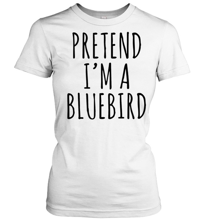 Lazy Halloween Costume Pretend I'm A Bluebird Simple shirt Classic Women's T-shirt