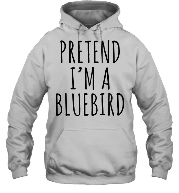 Lazy Halloween Costume Pretend I'm A Bluebird Simple shirt Unisex Hoodie