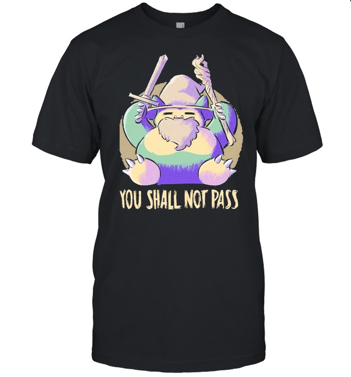 Lord Of The Ring Villains And Pokemon You Shall Not Pass  Classic Men's T-shirt