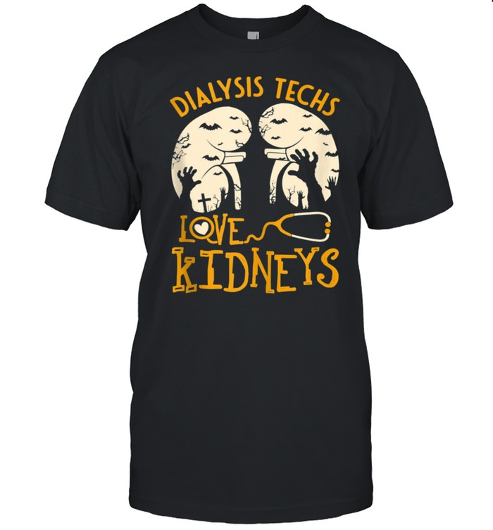 Nephrology Technician Halloween Dialysis Techs Love Kidneys shirt Classic Men's T-shirt