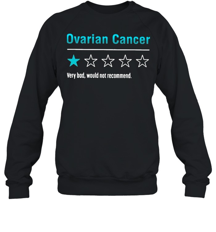 ovarian cancer very bad would not recommend shirt Unisex Sweatshirt