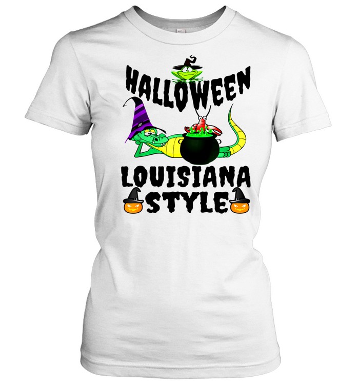 Louisiana Halloween Holiday Spooky Pumpkin shirt Classic Women's T-shirt