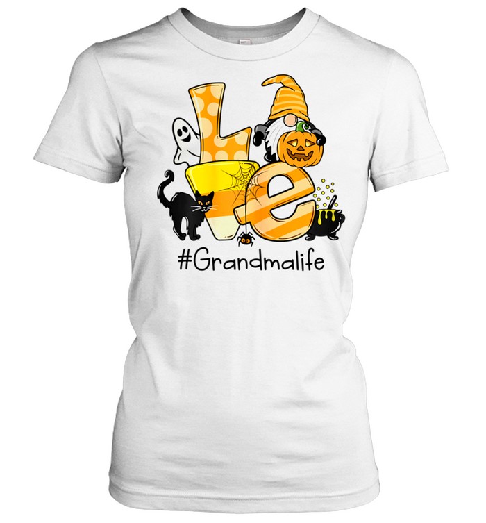 Love Grandma Life Gnome Art Halloween Art shirt Classic Women's T-shirt