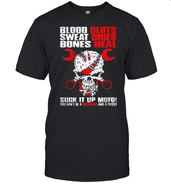 Skull blood clots sweat dries bones heal shirt Classic Men's T-shirt