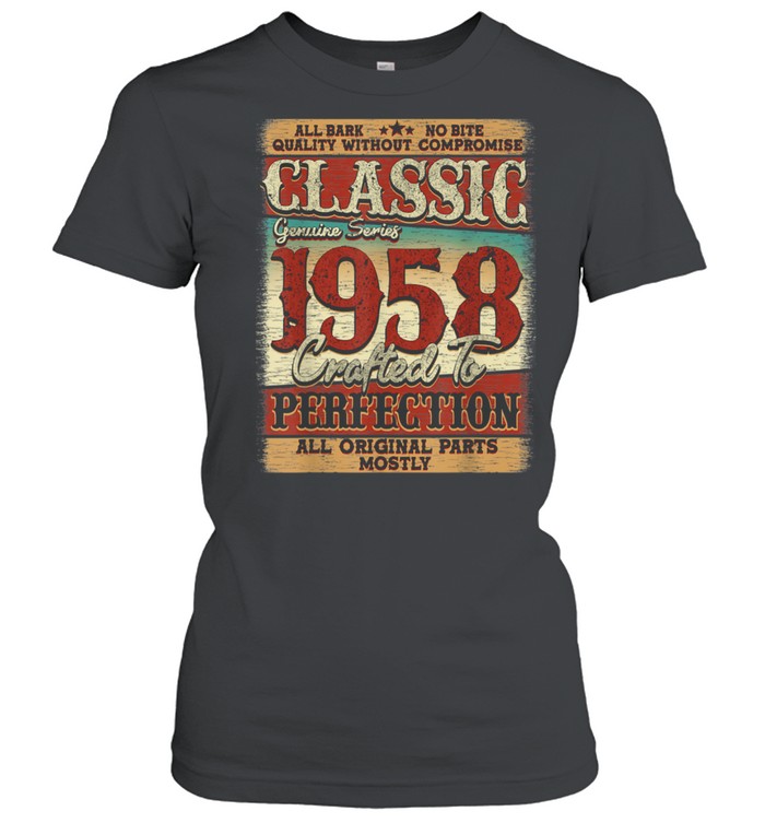 Vintage 1958 Limited Edition 63 years old 63rd Birthday shirt Classic Women's T-shirt