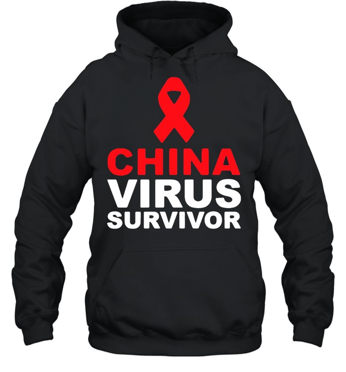 China Virus Survivor T-shirt Unisex Hoodie