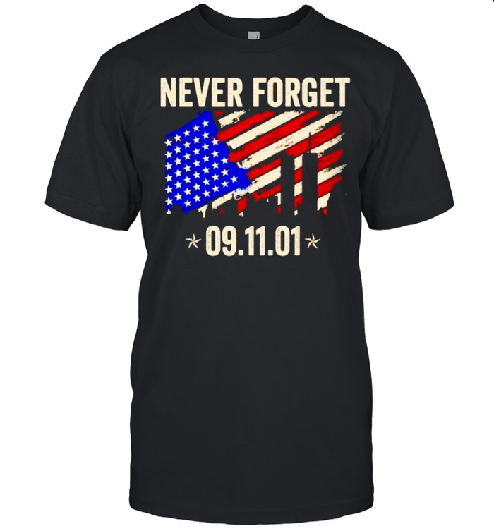 Never forget 911 20th anniversary patriot day shirt Classic Men's T-shirt