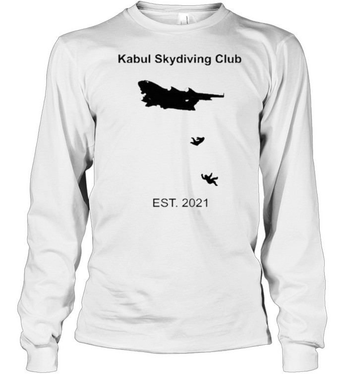 Kabul Skydiving Club Est 2021 – Afghanistan Airport T- Long Sleeved T-shirt