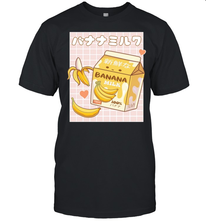 Japanese Kawaii Banana Milk Shake Carton Pastel Goth shirt Classic Men's T-shirt