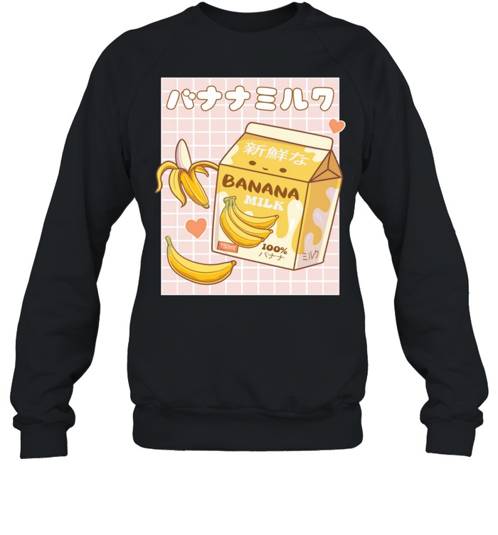 Japanese Kawaii Banana Milk Shake Carton Pastel Goth shirt - T Shirt Classic