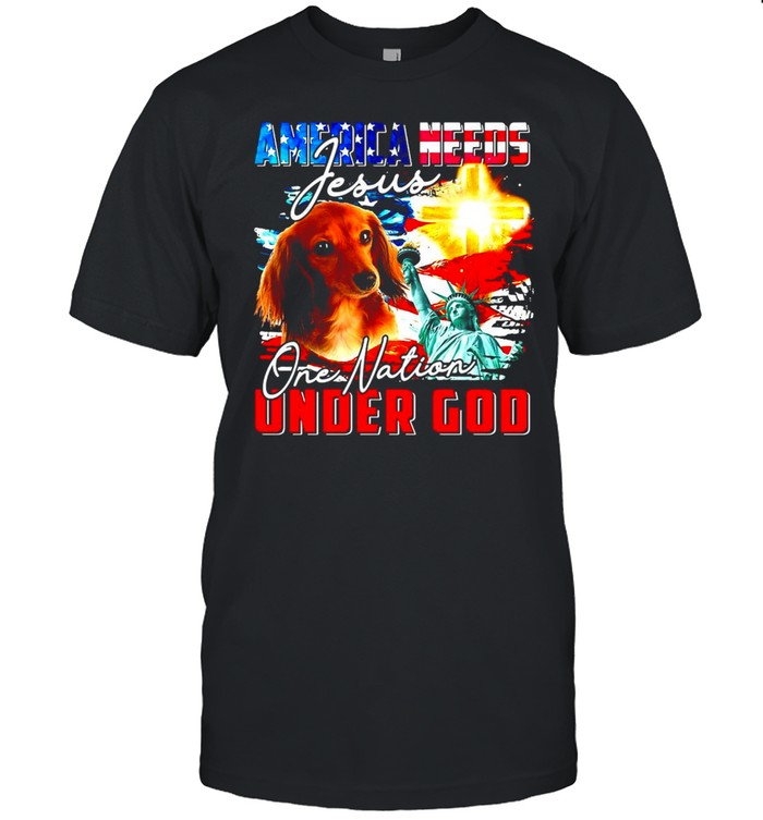 America Needs Jesus One Nation Under God T-shirt Classic Men's T-shirt