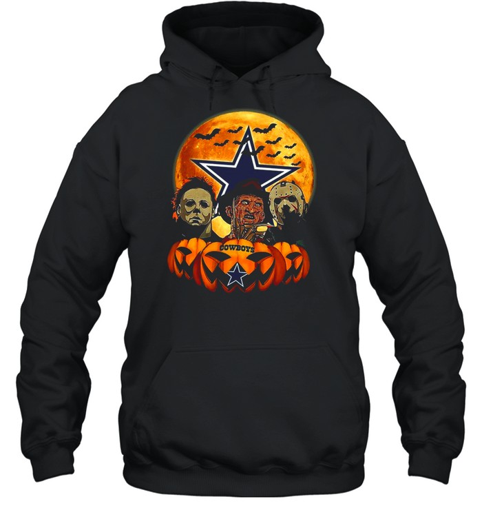 Dallas Cowboys Freddy Krueger Michael Myers Jason Voorhees Pumpkin Horror  Movie Halloween shirt - Trend T Shirt Store Online