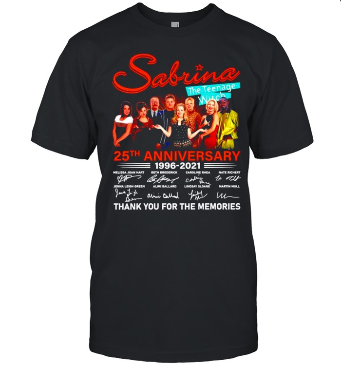 Sabrina The Teenage Witch 25th anniversary 1996-2021 signatures shirt Classic Men's T-shirt