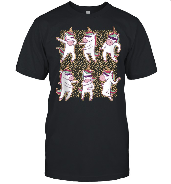 Dab Dance Xmas Squad, Cute Dabbing Christmas Unicorns shirt Classic Men's T-shirt