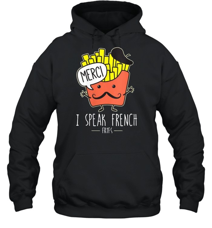 I Speak French Fries Cartoon Cute Kawaii Food Dark shirt - T Shirt Classic